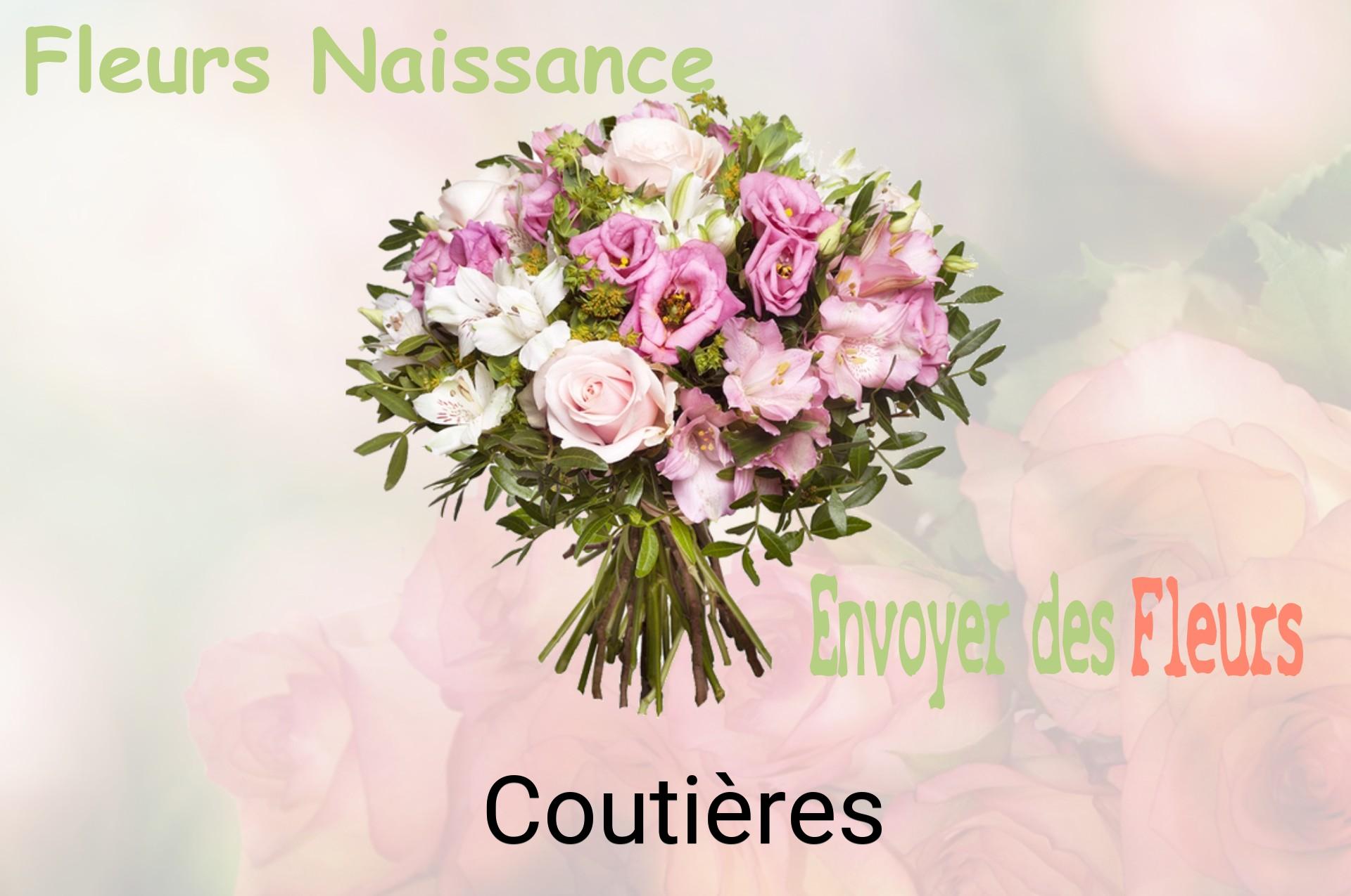 Bouquet de fleurs de naissance livré à Coutières